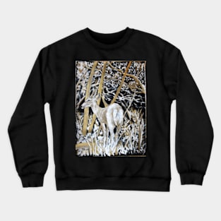 White-tailed deer at Bic park Crewneck Sweatshirt